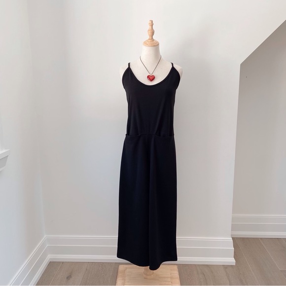 Oak & Fort Black Flowy Jumpsuit - Picture 1 of 9